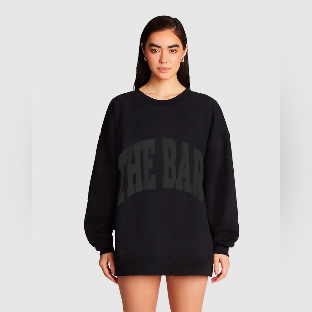THE BAR Varsity Sweatshirt Black XL